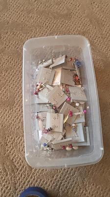 LARGE VARIETY OF PIERCED EARRINGS