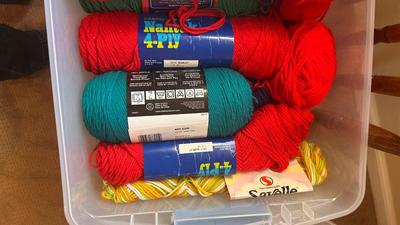 A TOTE FULL OF YARN