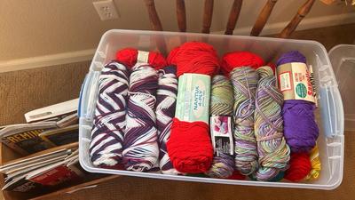 A TOTE FULL OF YARN