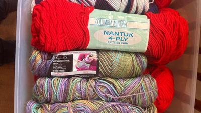 A TOTE FULL OF YARN