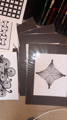 A CASE FULL OF ACRYLIC PAINT, BRUSHES & ART PAPER