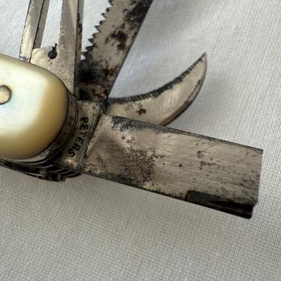 Gentlemen’s Accessories including Mother of Pearl Pocket Knife, Elgin Watch, & More (DR-HS)