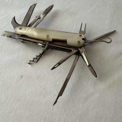 Gentlemen’s Accessories including Mother of Pearl Pocket Knife, Elgin Watch, & More (DR-HS)