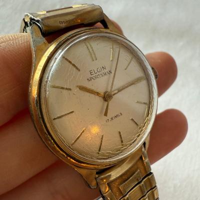 Gentlemen’s Accessories including Mother of Pearl Pocket Knife, Elgin Watch, & More (DR-HS)