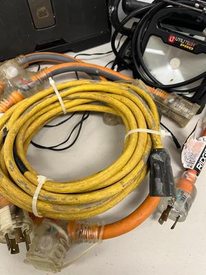 LOT 87: Electric Cables, Lights and Speaker