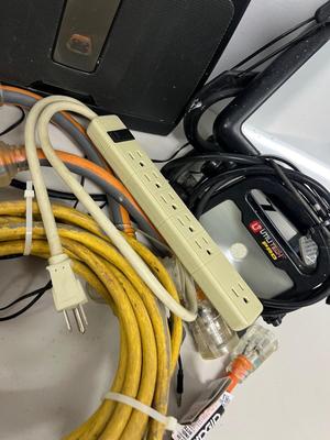 LOT 87: Electric Cables, Lights and Speaker