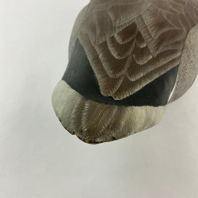 Sale Photo Thumbnail #1606: Local Chesapeake Carver, has one spot where wood was dented, refer to photos
Measures: 5.25" high x 14" long x 6.25" wide