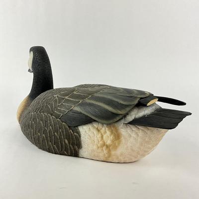 Sale Photo Thumbnail #1643: Duck has damage in two spots, see photos
Measures: 7.5" high x 17.5" long x 7.5" deep