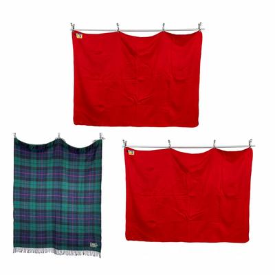 Sale Photo Thumbnail #1704: NICE Blankets: 66" wide x 90" long
Bronte Tweeds: 68" long x 54" wide