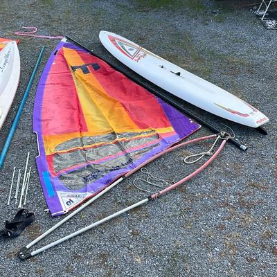 Sale Photo Thumbnail #1747: There is enough hardware/attachments for one board.
Both come with mass poles and sails
Mistral: 12'4" long
Star-surf: 12'7" long