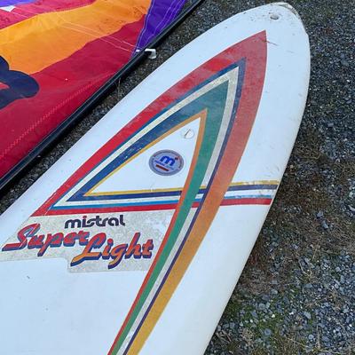 Sale Photo Thumbnail #1749: There is enough hardware/attachments for one board.
Both come with mass poles and sails
Mistral: 12'4" long
Star-surf: 12'7" long