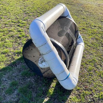 Sale Photo Thumbnail #1773: Measures: 50" wide x 37" deep x 24" drum diameter