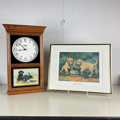 Sale Photo Thumbnail #1803: Print: 18" wide x 14.5" high
Clock: 20" high x 12" wide x 4" deep