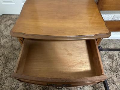 Dixie French Provincial Full Headboard with Pair of Matching Nightstands