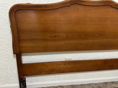 Dixie French Provincial Full Headboard with Pair of Matching Nightstands
