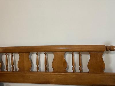 Vintage Solid Wood Spindle Headboard – King Size