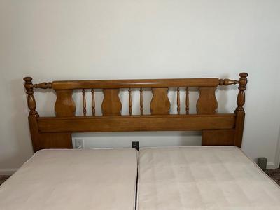 Vintage Solid Wood Spindle Headboard – King Size