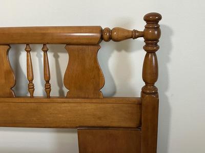Vintage Solid Wood Spindle Headboard – King Size