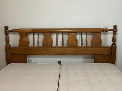 Vintage Solid Wood Spindle Headboard – King Size