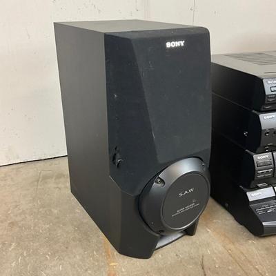 1172 SONY LBT-D590 Controlled Compact Hi-Fi Stereo System & Dual S.A.W Super Woofer