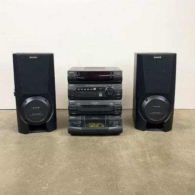 1172 SONY LBT-D590 Controlled Compact Hi-Fi Stereo System & Dual S.A.W Super Woofer