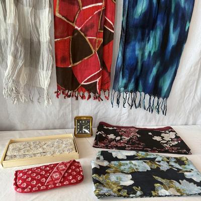 Silk Infinity Scarves with Beaded Clutch, Vera Bradley Glasses Case, & More (DR-HS)