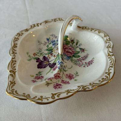 Wall Mount Porcelain Salt Cellar & More Vintage Porcelain Dishes (DR-HS)