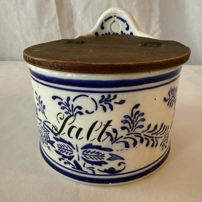 Wall Mount Porcelain Salt Cellar & More Vintage Porcelain Dishes (DR-HS)