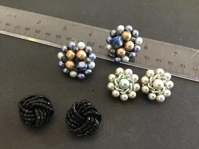 Vintage Clip on Earrings lot