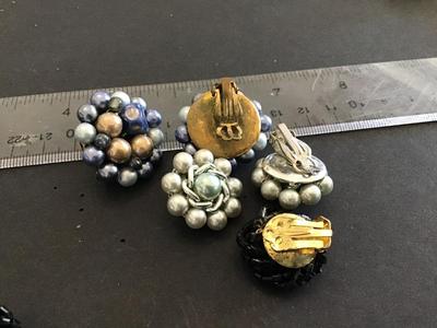 Vintage Clip on Earrings lot