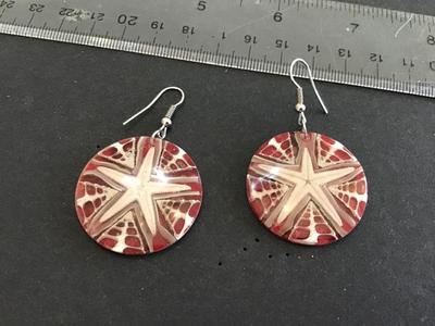 Acrylic Starfish Earrings
