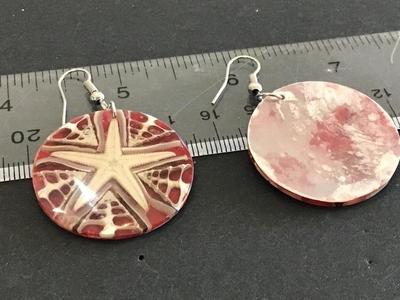 Acrylic Starfish Earrings