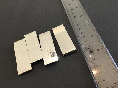 4 Money Clips Silver Tone New