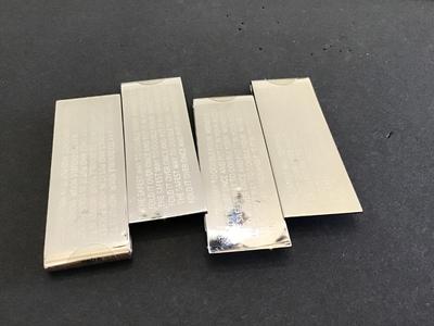 4 Money Clips Silver Tone New