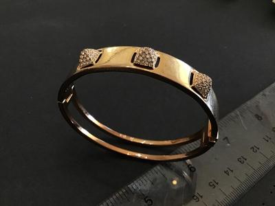 Swarovski Crystal. Rose Gold Tone Bracelet Medium