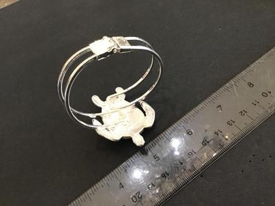 Hinged Turtle Cuff Bracelet