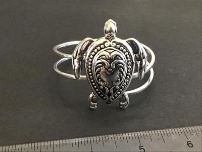 Hinged Turtle Cuff Bracelet