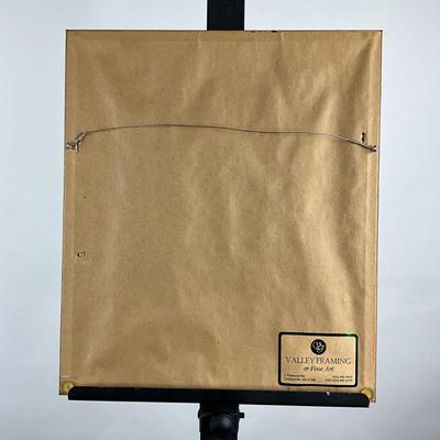 003 Spaniel Hunting Dog With Flying Bird Hand-Colored Etching By Paul Wood