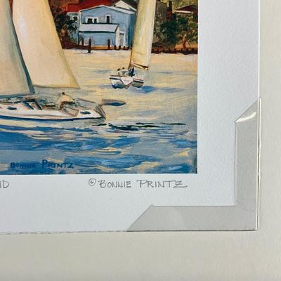 004 Pair of Bonnie Printz Limited Edition Giclee Prints Numbered & Signed "Traveling Series"