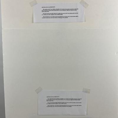 004 Pair of Bonnie Printz Limited Edition Giclee Prints Numbered & Signed "Traveling Series"