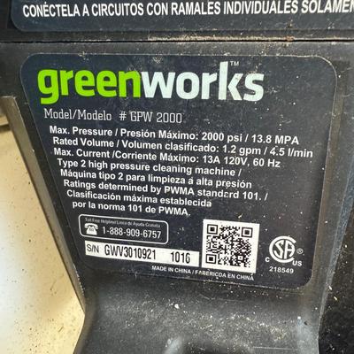 Greenworks 2000 PSI Electric Pressure Washer (G-BBL)