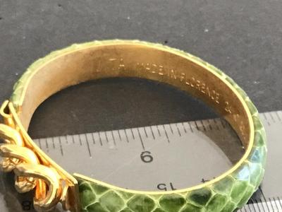Dolce Vita Marked Green Snake like Bracelet