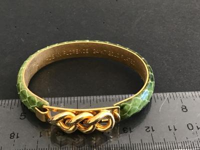 Dolce Vita Marked Green Snake like Bracelet