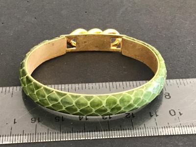 Dolce Vita Marked Green Snake like Bracelet
