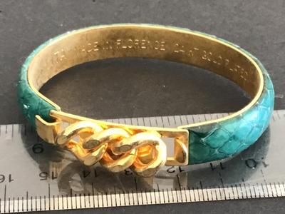 Dolce Vita Vintage Snake like Turquoise Tone Bracelet