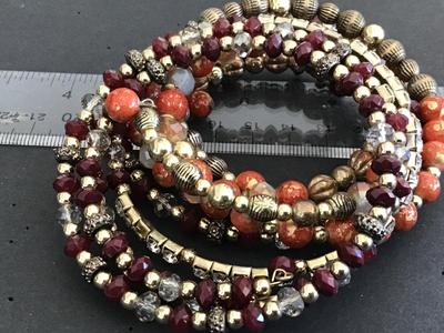 Beautiful Multi Beaded Rhinestone Bracelet