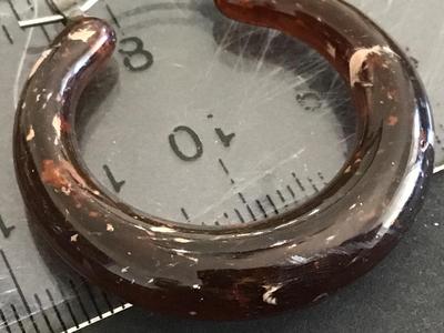 Root beer Brown Hoop Earrings