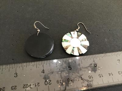Vintage Shell inlay Earrings