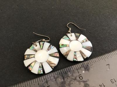 Vintage Shell inlay Earrings