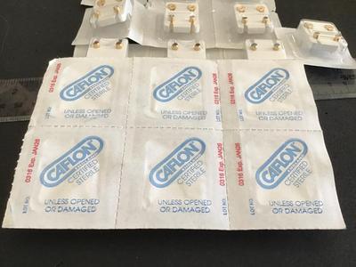 4MM Sealed Stud Earrings mix Stones and Colors 19 Pair s